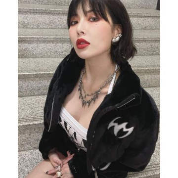 韓國VINTAGE HOLLYWOOD - Big Heart Earrings (2color)| 泫雅 同款